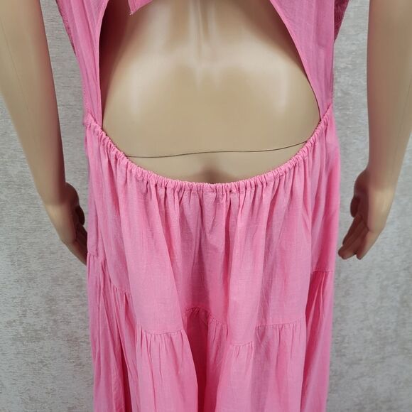 Chelsea & Violet Alyssa Sweetheart Neckline Sleeveless Cotton Slub Maxi Dress - Picture 12 of 15